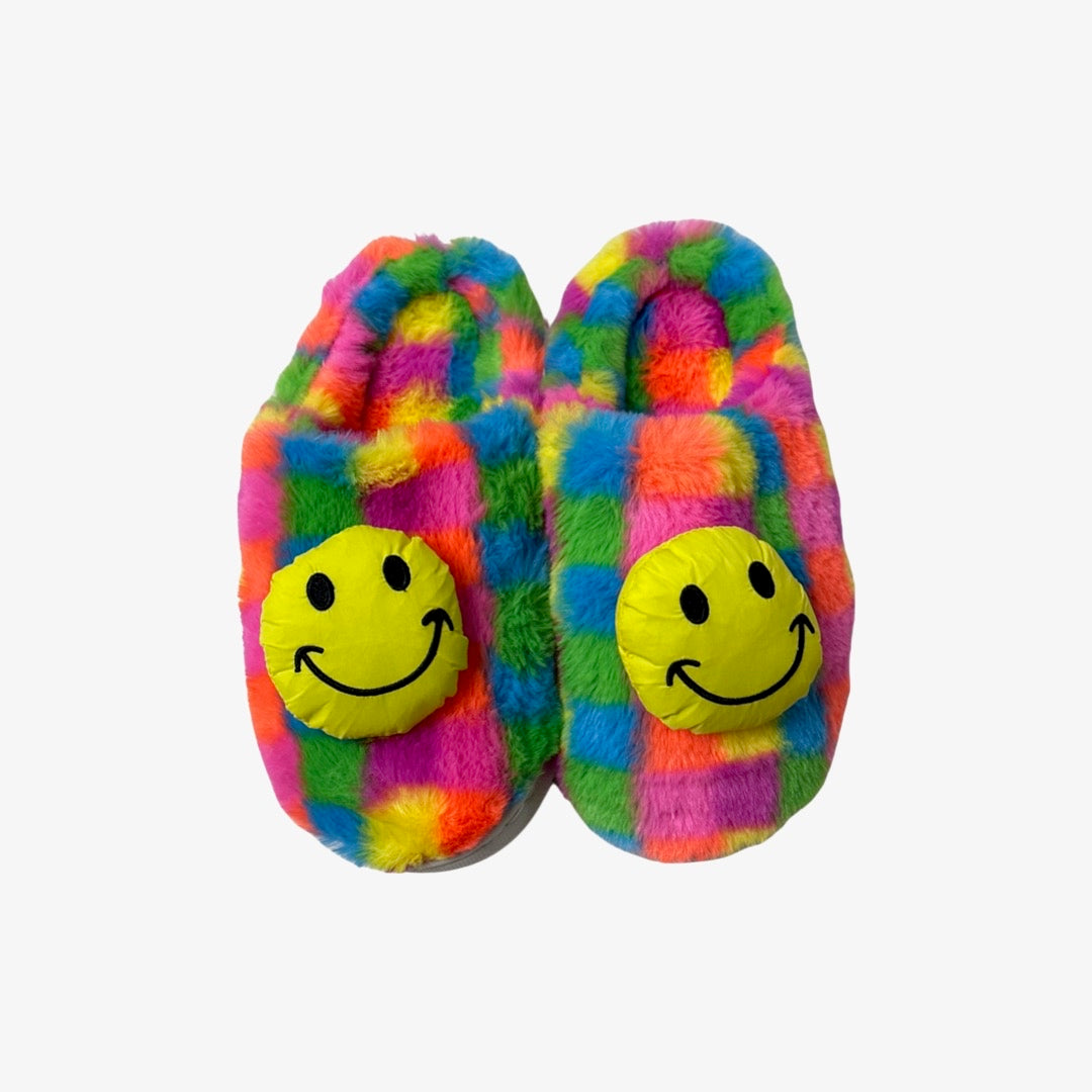 SMILEY FACE SLIPPERS Bari Lynn Accessories