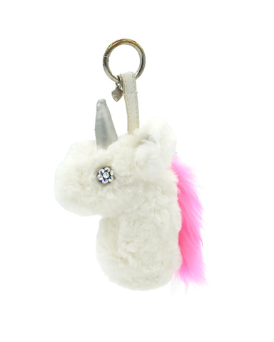 UNICORN FUR KEYCHAIN