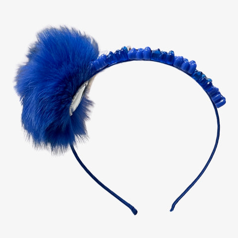 FUR POM POM GUMMY BEAR HEADBAND