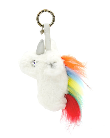 UNICORN FUR KEYCHAIN