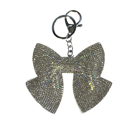 RHINESTONE BOW KEYCHAIN