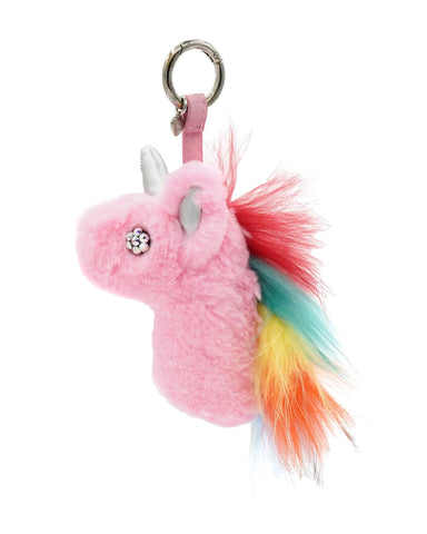 UNICORN FUR KEYCHAIN