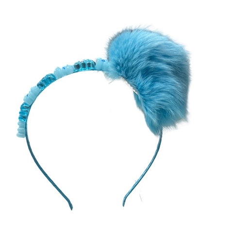 FUR POM POM GUMMY BEAR HEADBAND