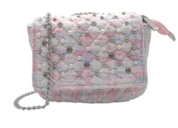 Chanel tweed pearl bag online